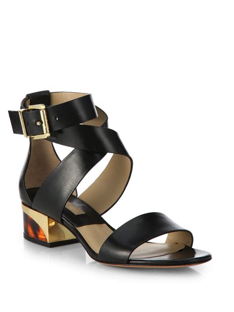 leather sandals Michael Kors